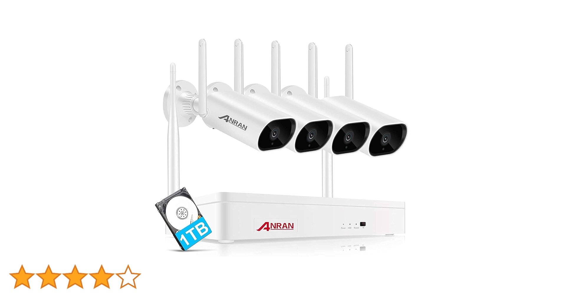 Amazon.co.jp: 【300万画素+8台まで増設可能+1TB】ANRAN